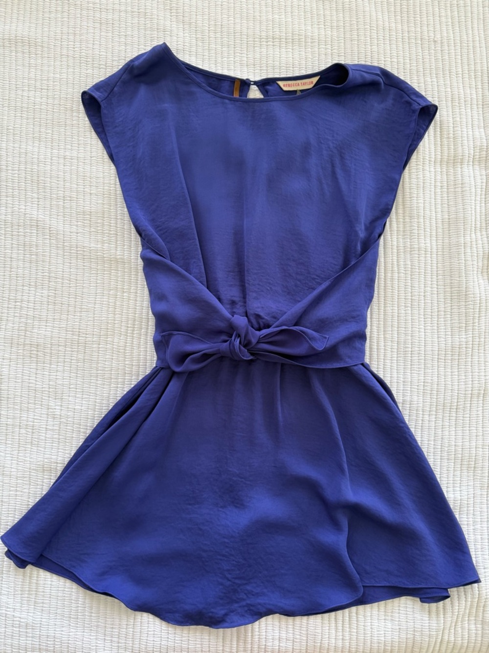 Rebecca Taylor Tie-Waist Mini Dress